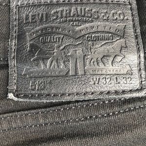Men’s Levi’s Black 513 slim jeans 32x32